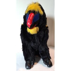 Mandrill Monkey Baboon Animal Stuffed 13" Plush Liberty Toy Vintage 1994